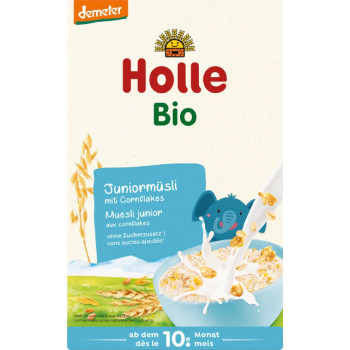 Holle Detská bio müsli, viaczrnná s corn flakes od 10. mesiaca